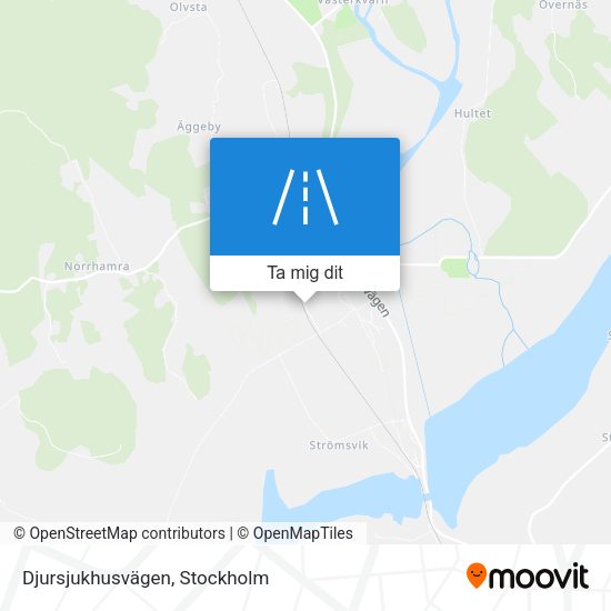Djursjukhusvägen karta