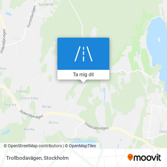 Trollbodavägen karta