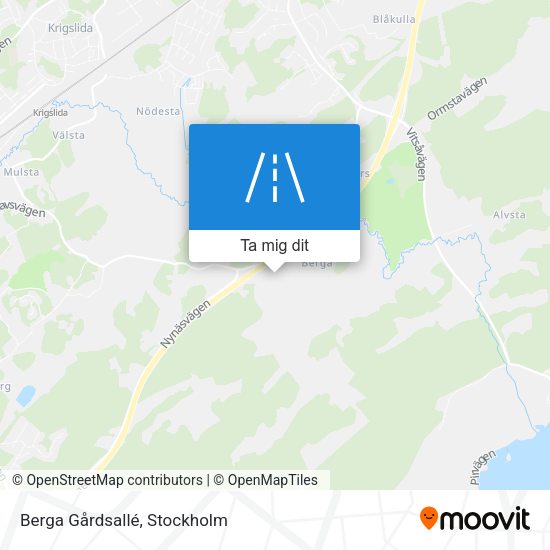 Berga Gårdsallé karta