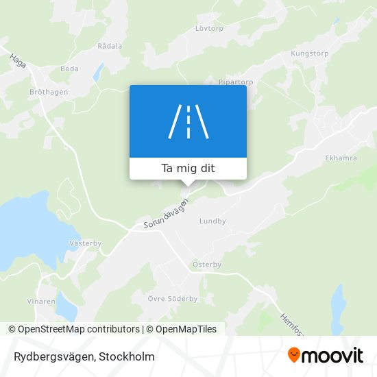 Rydbergsvägen karta