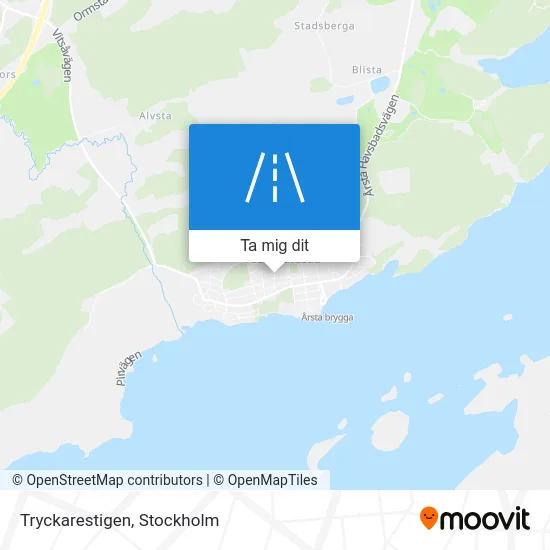 Tryckarestigen karta