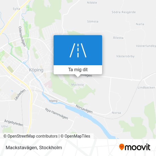 Mackstavägen karta