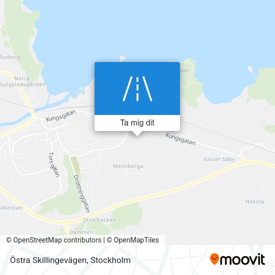 Östra Skillingevägen karta