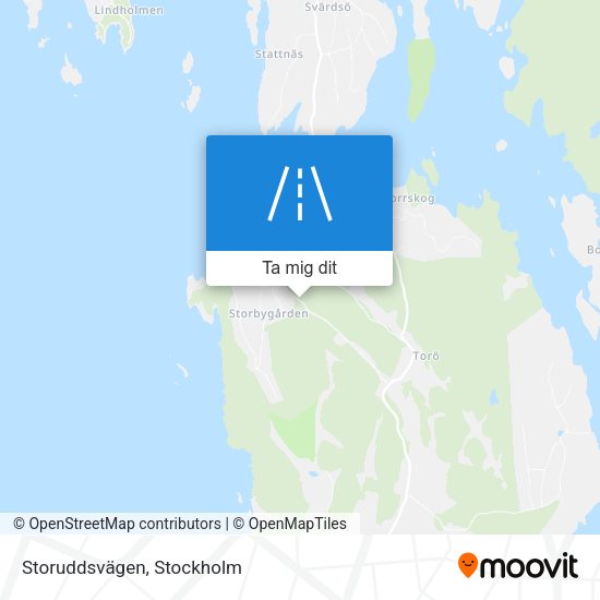 Storuddsvägen karta
