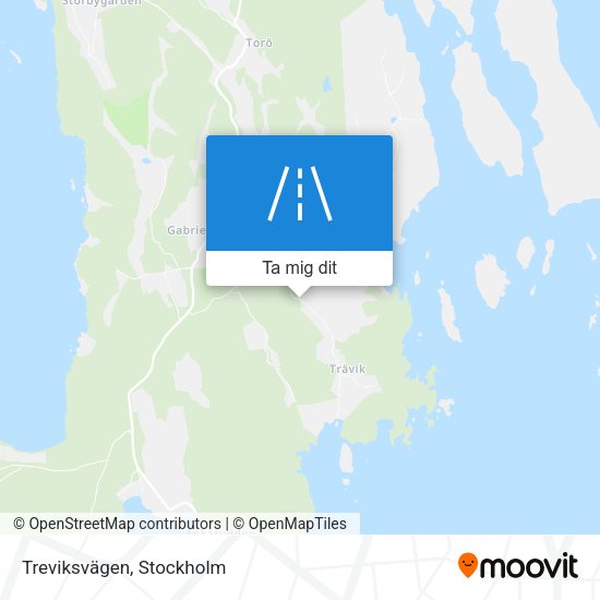 Treviksvägen karta