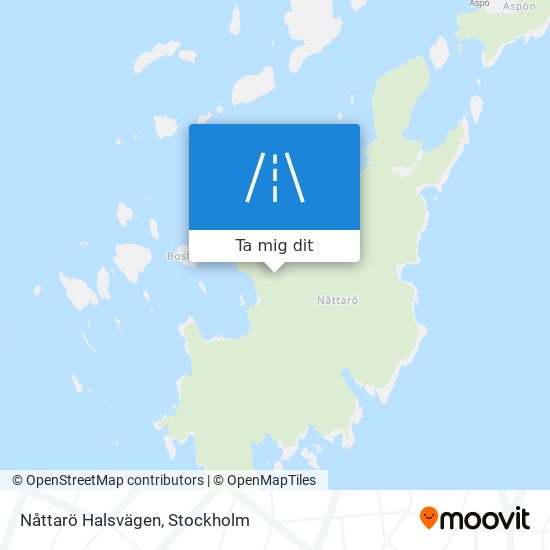 Nåttarö Halsvägen karta