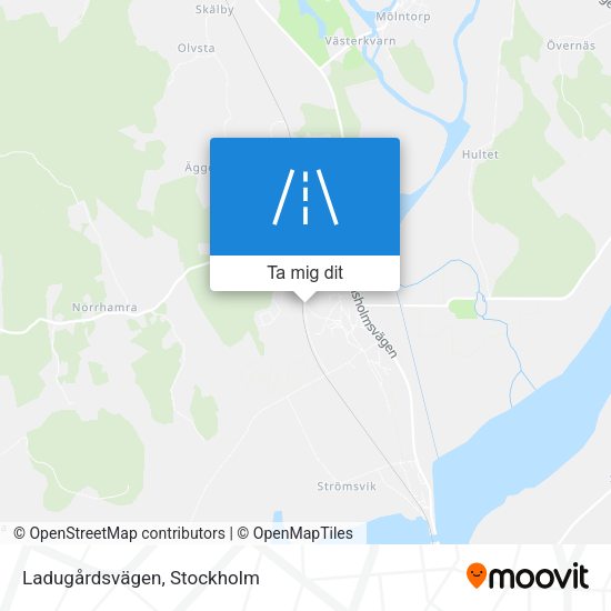 Ladugårdsvägen karta