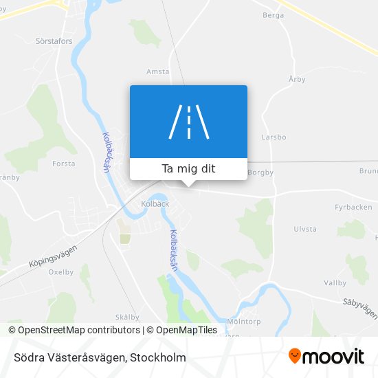 Södra Västeråsvägen karta