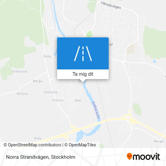 Norra Strandvägen karta