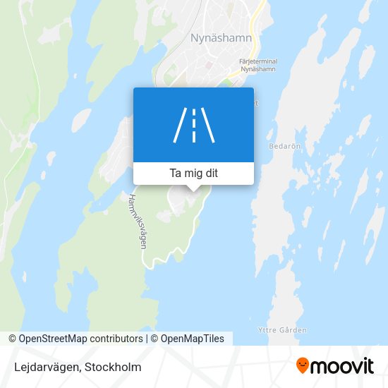 Lejdarvägen karta