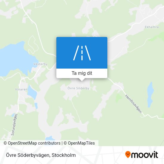 Övre Söderbyvägen karta