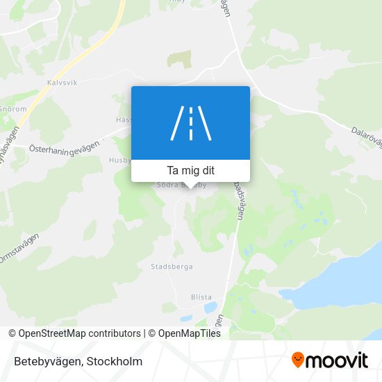Betebyvägen karta