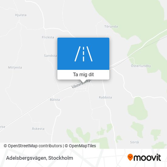 Adelsbergsvägen karta
