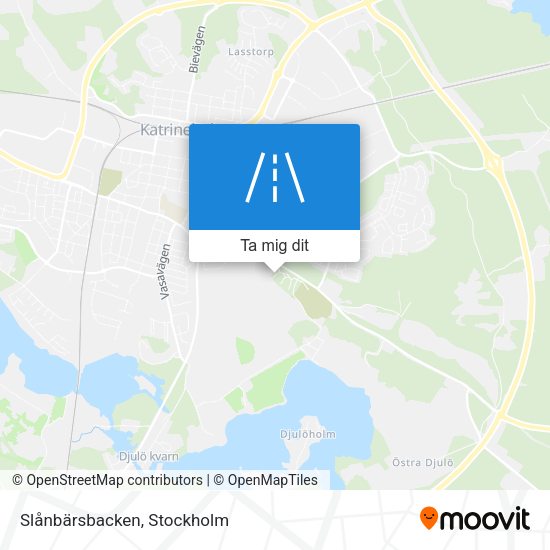 Slånbärsbacken karta