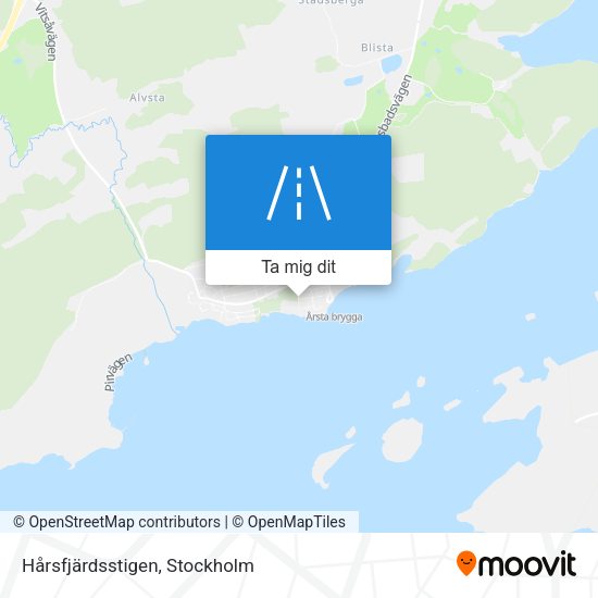Hårsfjärdsstigen karta