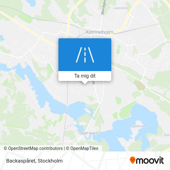 Backaspåret karta