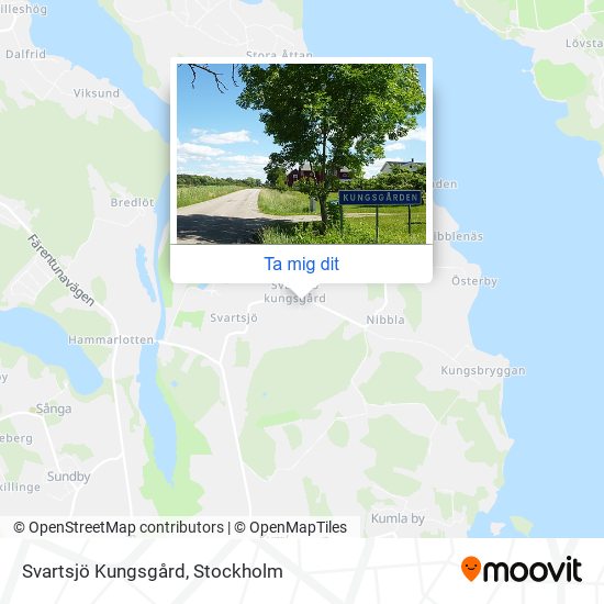 Svartsjö Kungsgård karta