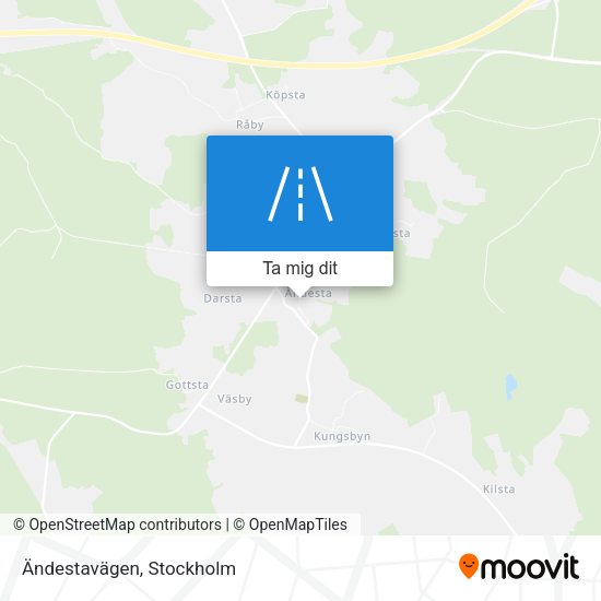 Ändestavägen karta