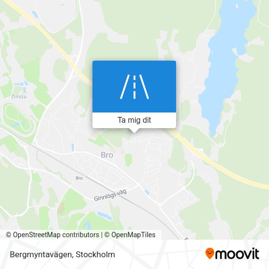 Bergmyntavägen karta