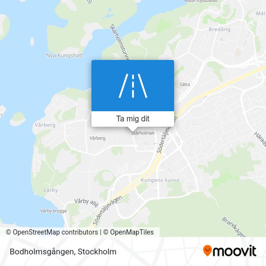 Bodholmsgången karta