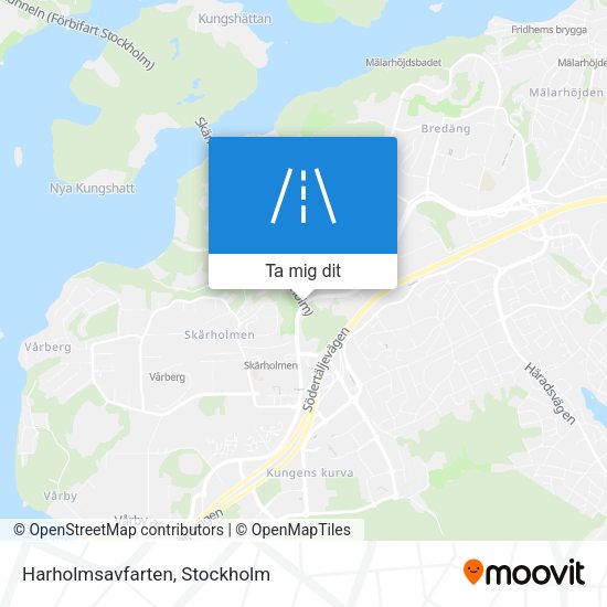 Harholmsavfarten karta