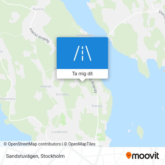 Sandstuvägen karta