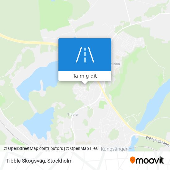 Tibble Skogsväg karta