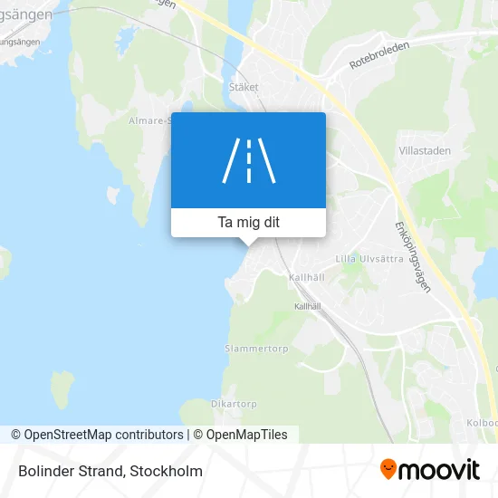 Bolinder Strand karta