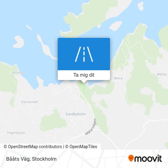 Bååts Väg karta