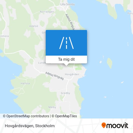 Hovgårdsvägen karta