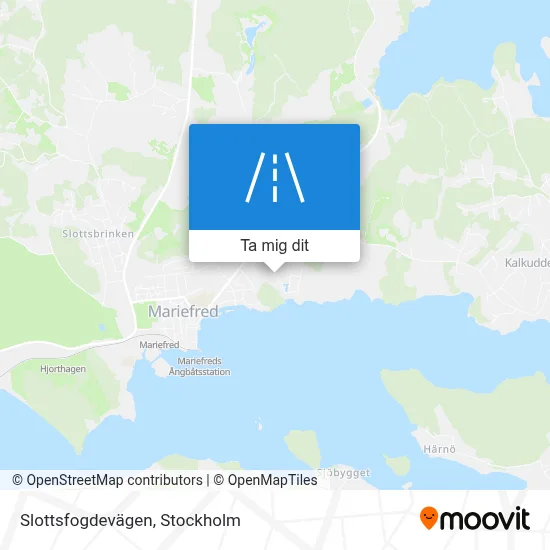 Slottsfogdevägen karta