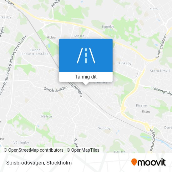 Spisbrödsvägen karta