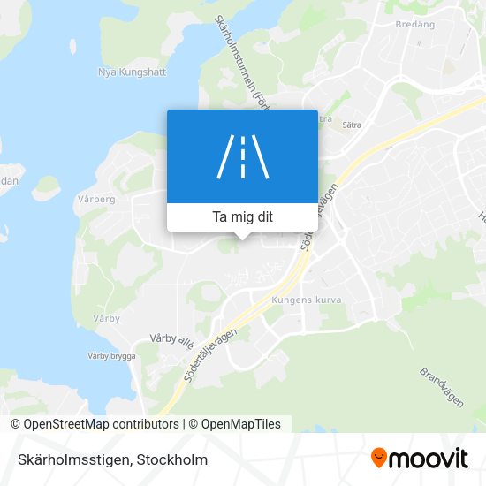 Skärholmsstigen karta