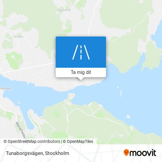 Tunaborgsvägen karta