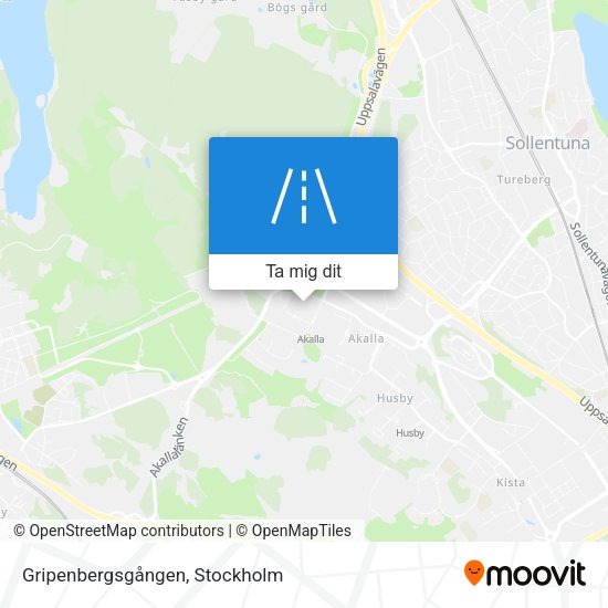 Gripenbergsgången karta
