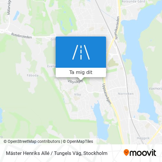 Mäster Henriks Allé / Tungels Väg karta