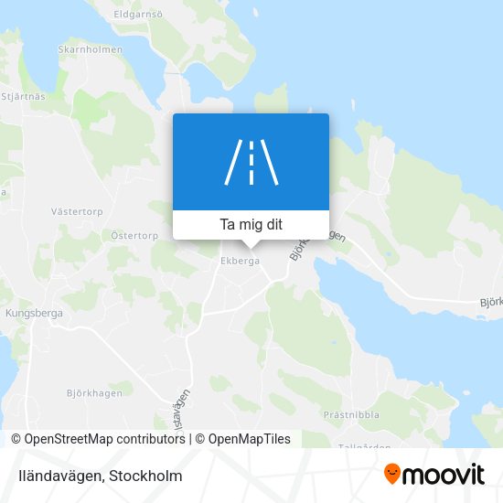 Iländavägen karta
