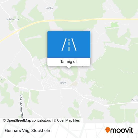 Gunnars Väg karta