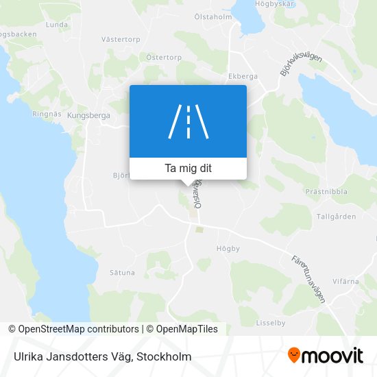 Ulrika Jansdotters Väg karta