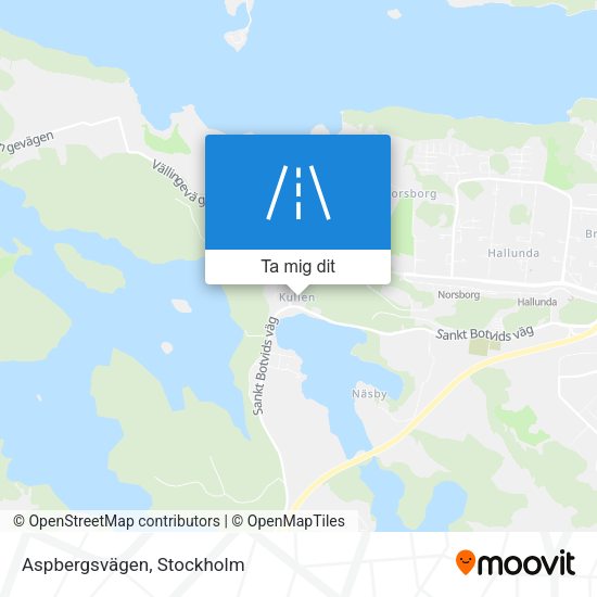 Aspbergsvägen karta