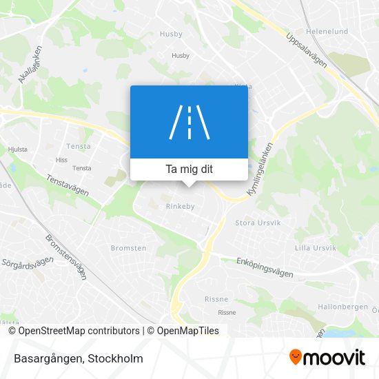 Basargången karta