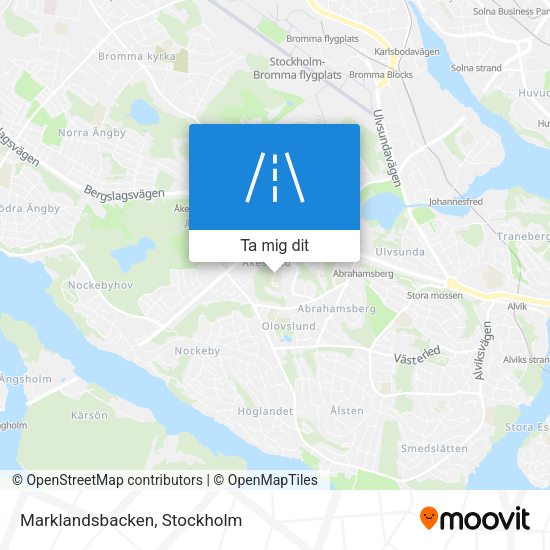 Marklandsbacken karta