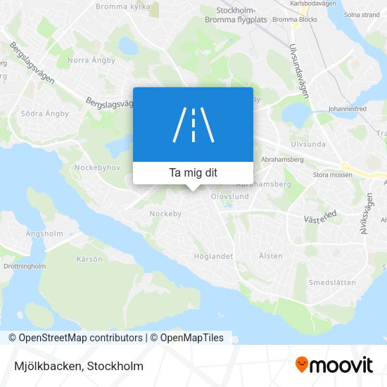 Mjölkbacken karta