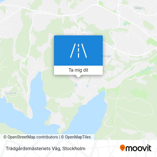 Trädgårdsmästeriets Väg karta