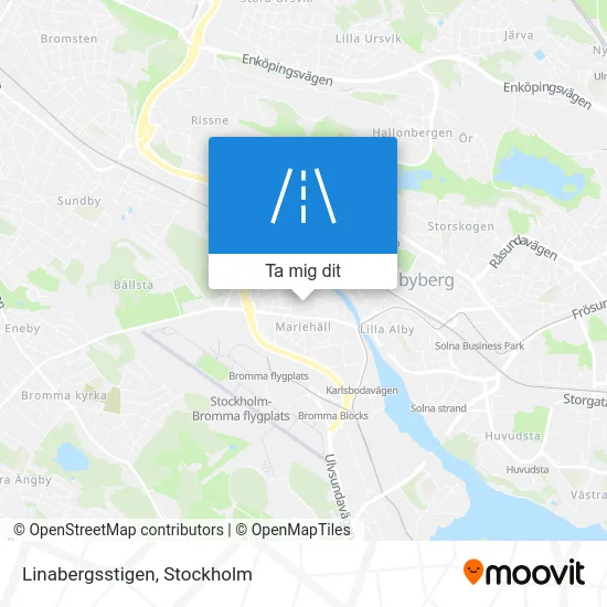 Linabergsstigen karta