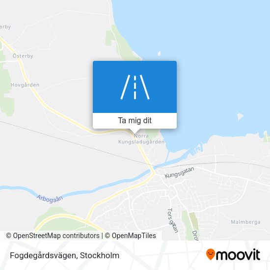 Fogdegårdsvägen karta