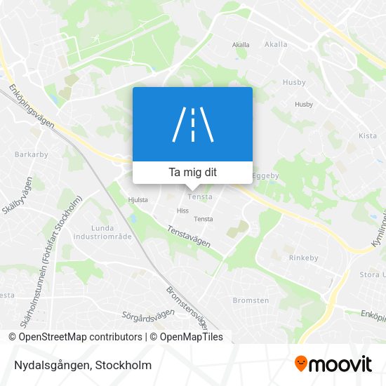 Nydalsgången karta