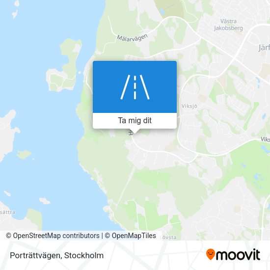 Porträttvägen karta