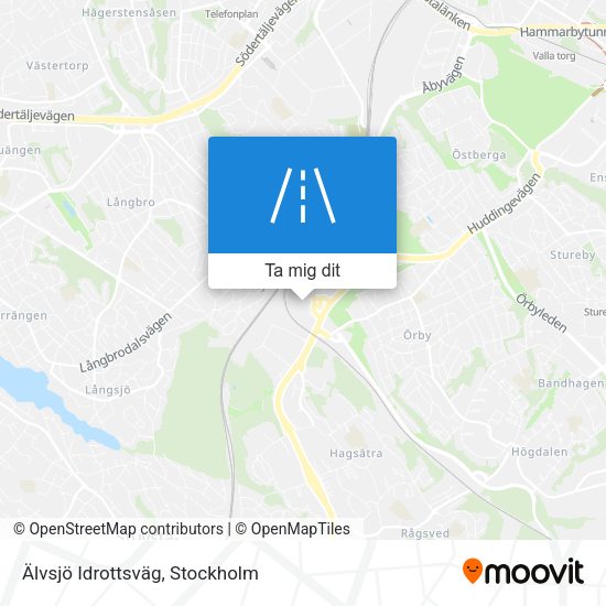 Älvsjö Idrottsväg karta