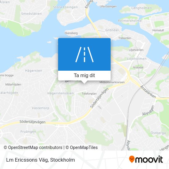 Lm Ericssons Väg karta